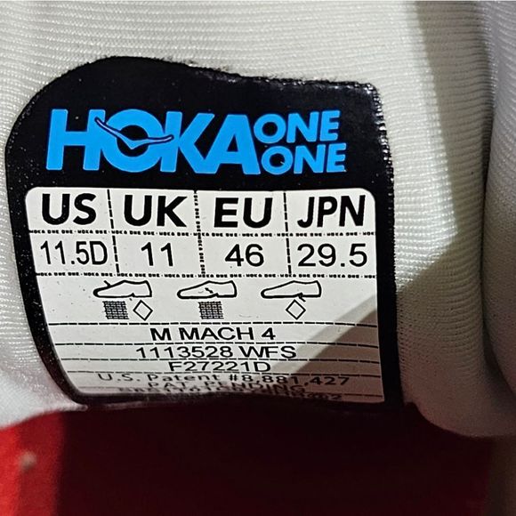 SOLD!! HOKA One One Bondi Mach 4 Running Shoes - Size 11.5 D - Picture 8 of 8